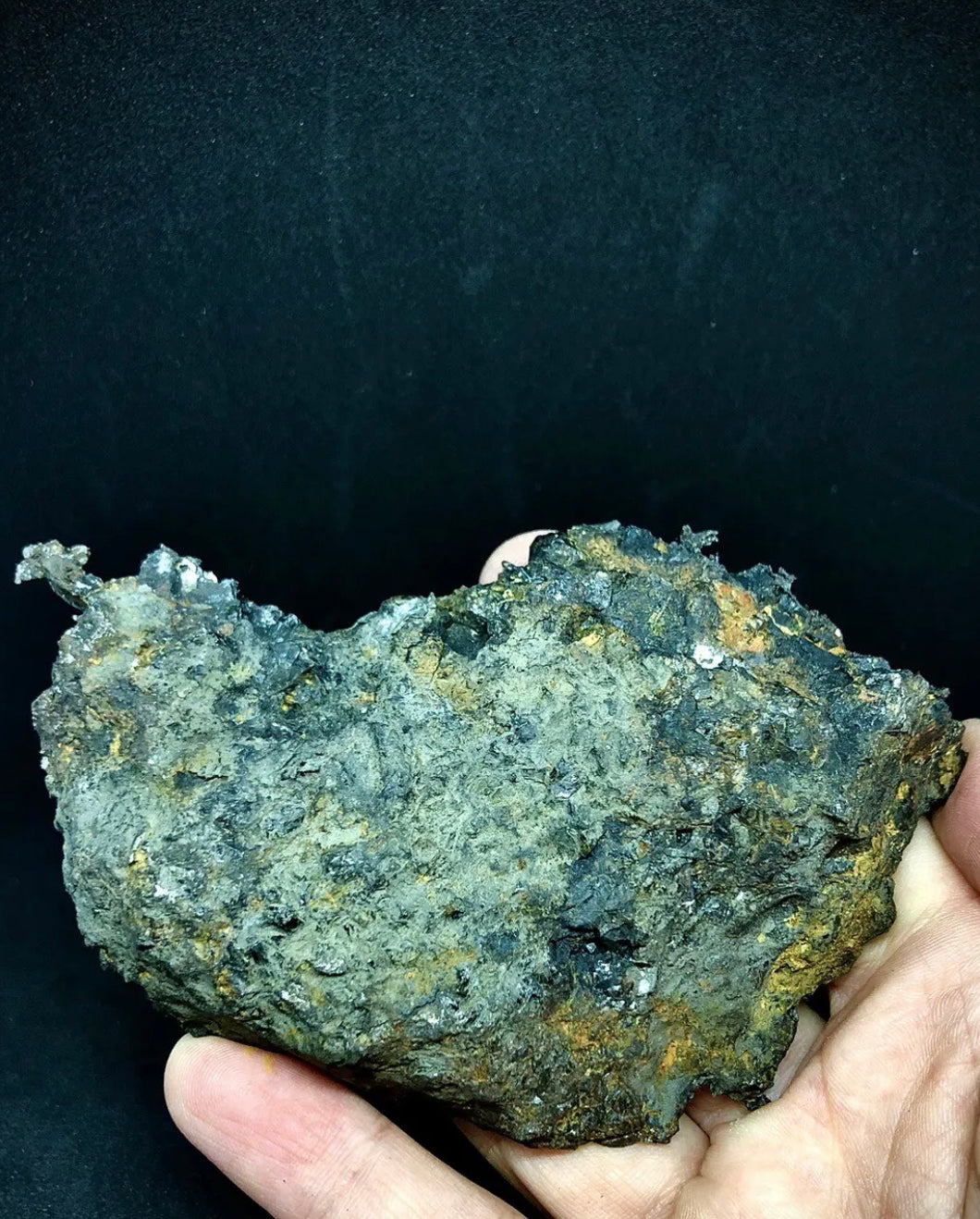 265g Brahin Pallasite Meteorite End Cut, See Both Interior & Exterior