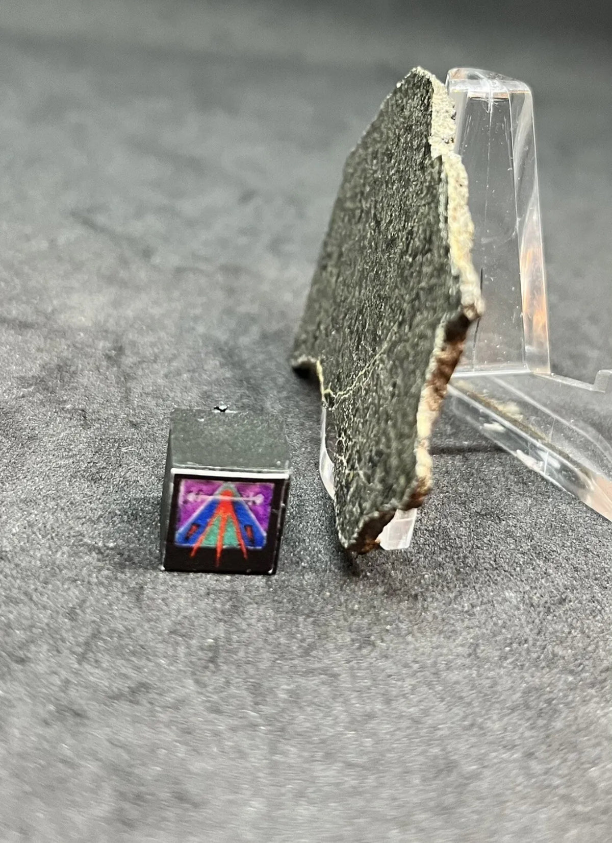 NWA 14714 Martian Shergottite Meteorite - Full Slice - 10.8g – The ...