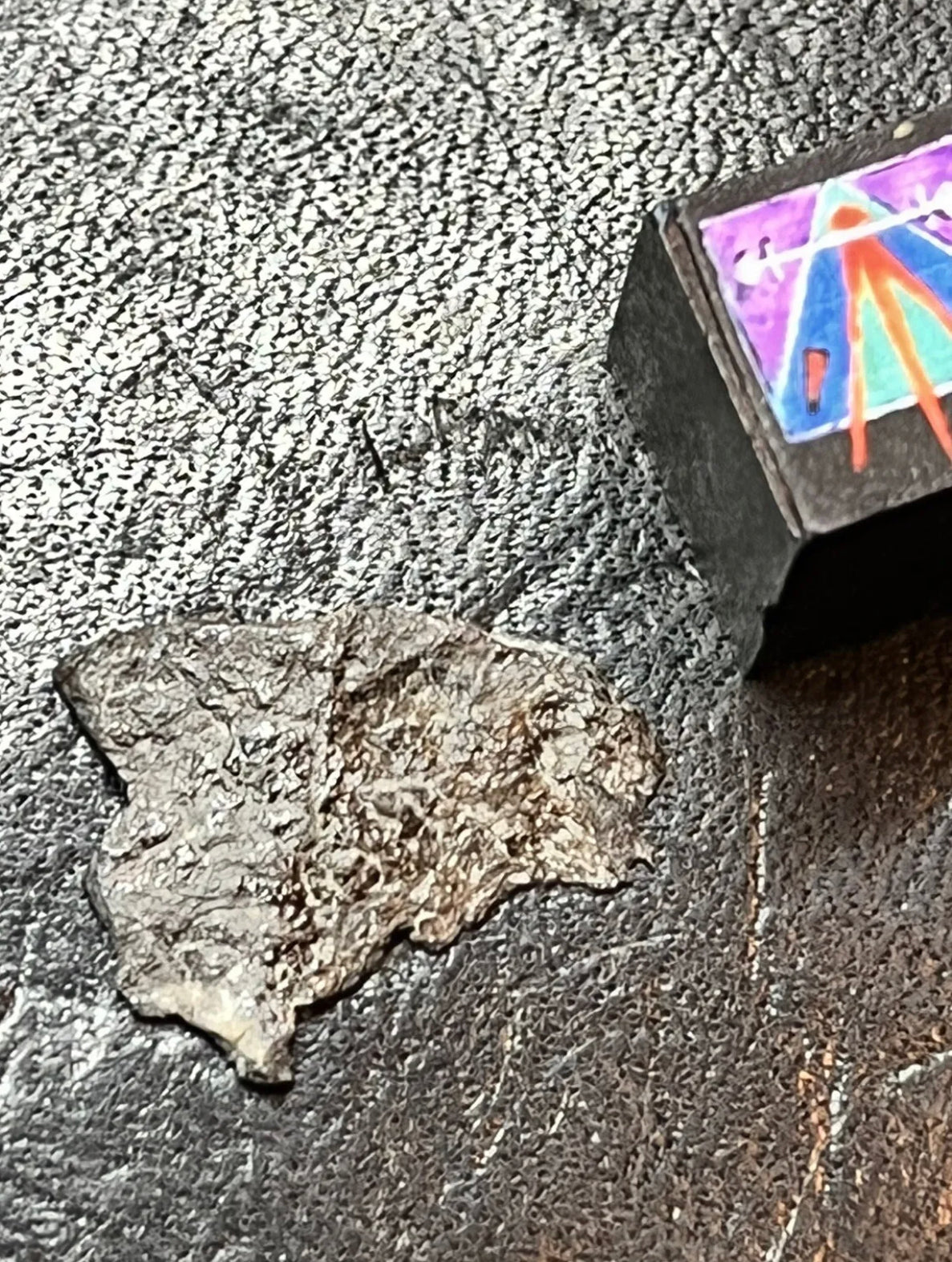 .8g Grapevine Mesa Arizona Bencubbinite Meteorite - Polished, Rare, Low Total Known Weight