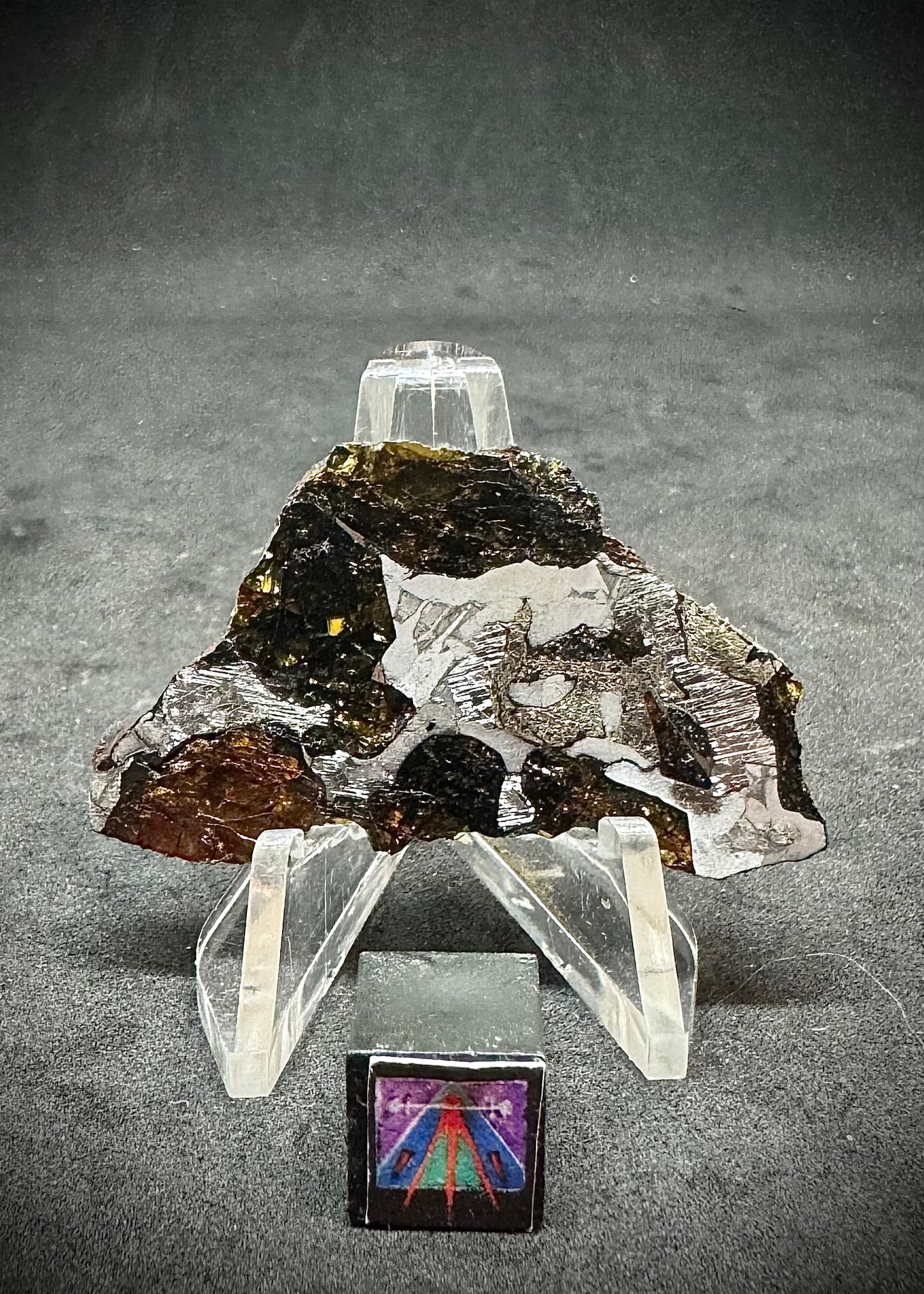 NWA 15428 Pallasite Meteorite - Translucent! 10.6g